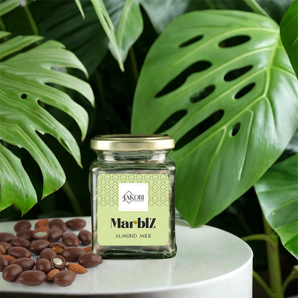 Jakobi Chocolatier - Marblz Milk Almond Bottle Image 1
