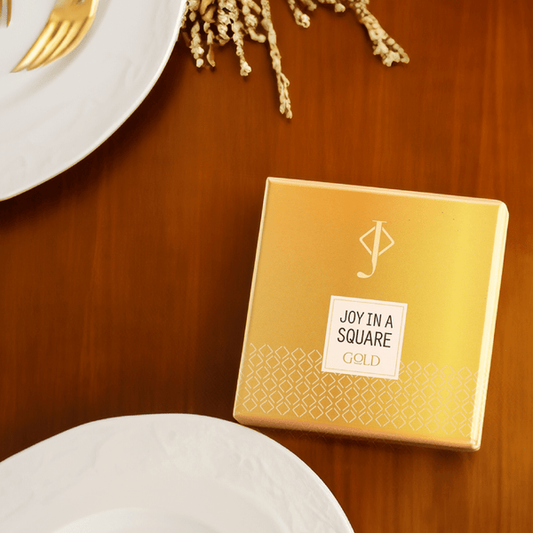 Jakobi Chocolatier - Joy In A Square Gold Chocolate Image 1